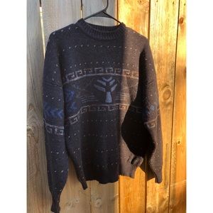 Blue and grey cozy Jack Runnion Sweater